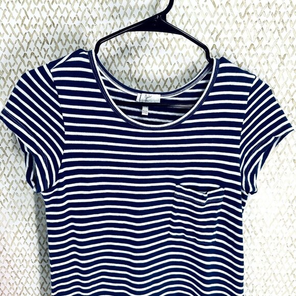 Joie Women Dress XXS Extra Extra Small Short Sleeve Striped Lightweight Blue - Picture 3 of 7